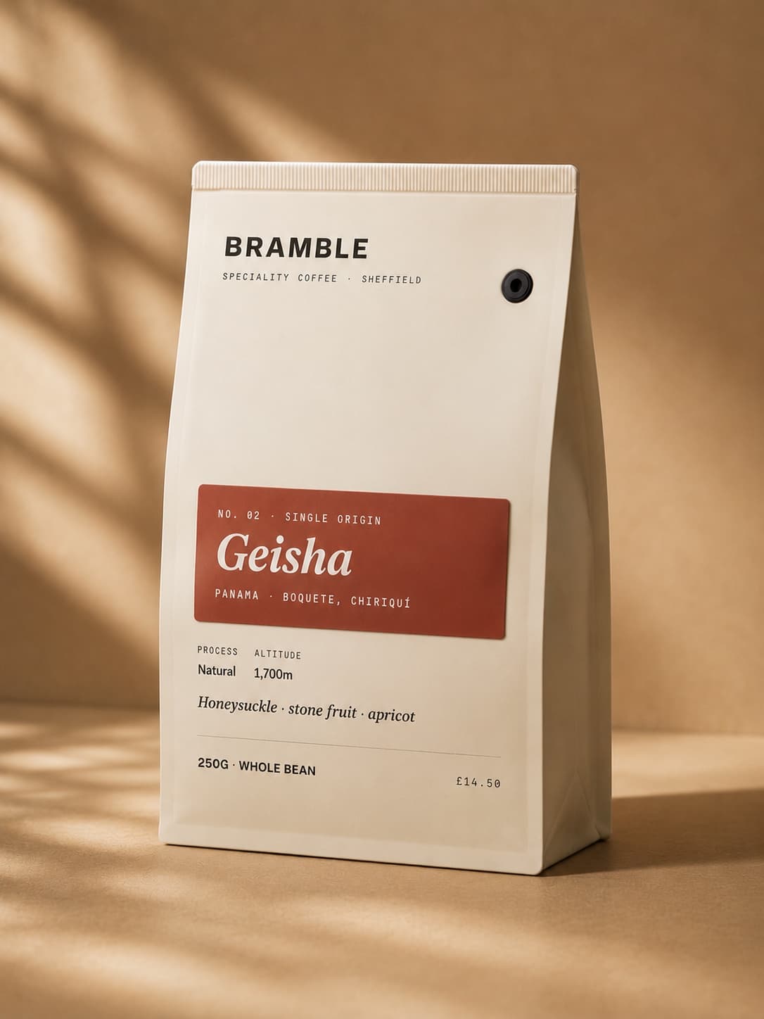 Bramble Geisha — Panama natural single-origin coffee, 250g bag
