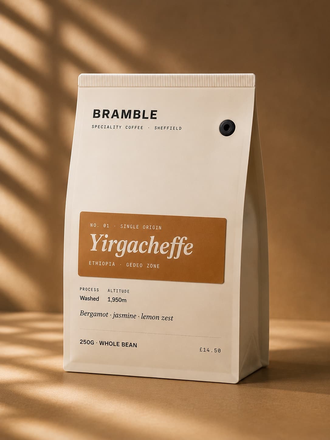 Bramble Yirgacheffe — Ethiopia washed single-origin coffee, 250g bag
